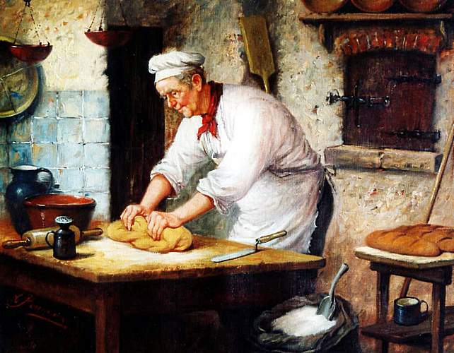 Kunstmaler Conrad Herrmann: Der B&auml;cker