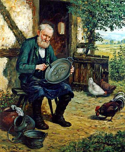 Kunstmaler Conrad Herrmann: Der Kesselflicker
