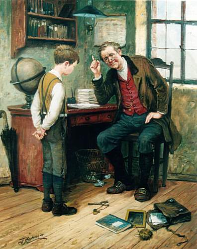 Kunstmaler Conrad Herrmann: Der Tadel