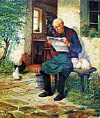 Schuster in der Mittagspause