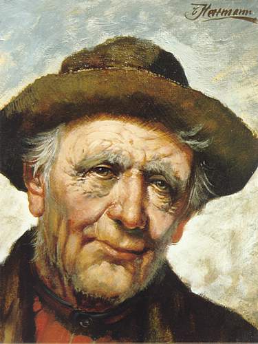 Kunstmaler Conrad Herrmann: Bergischer Bauer
