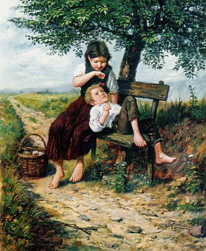 Kunstmaler Conrad Herrmann: Kirschenzeit