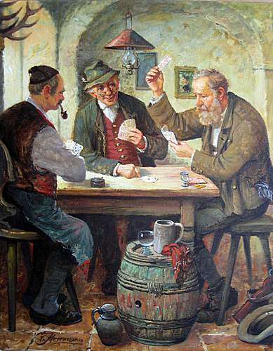 Kunstmaler Conrad Herrmann: Skatrunde