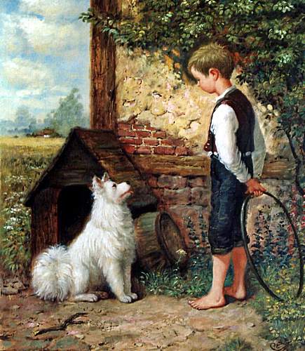 Kunstmaler Conrad Herrmann: Zwei Freunde