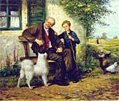 Grossvater mit Enkel