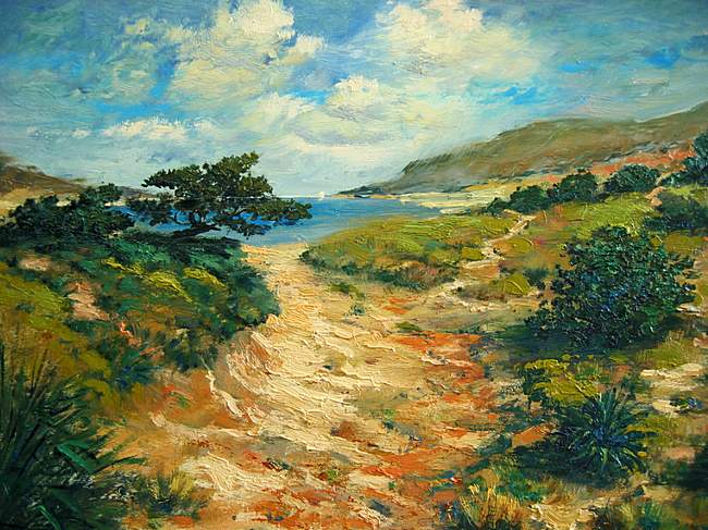 Kunstmaler Conrad Herrmann: Bucht an der Adria