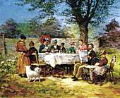 Picknick im Gr&uuml;nen