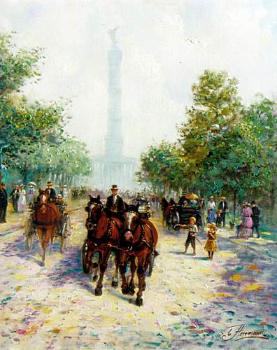 Kunstmaler Conrad Herrmann: Berlin: Siegess&auml;ule