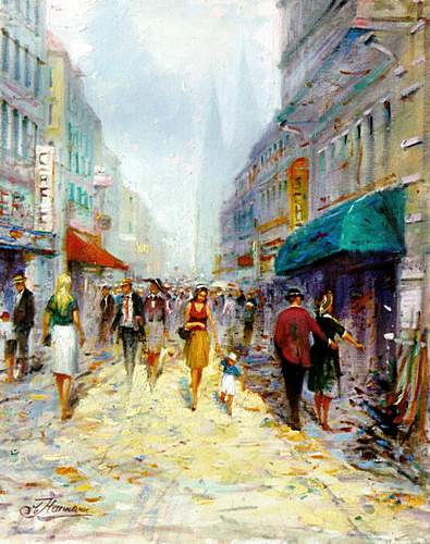 Kunstmaler Conrad Herrmann: K&ouml;ln: Hohe Strasse