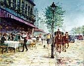 Paris: Strassencaf&eacute;